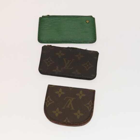 LOUIS VUITTON Monogram Epi Wallet 5Set Green Black LV Auth CB041 - Picture 3 of 16